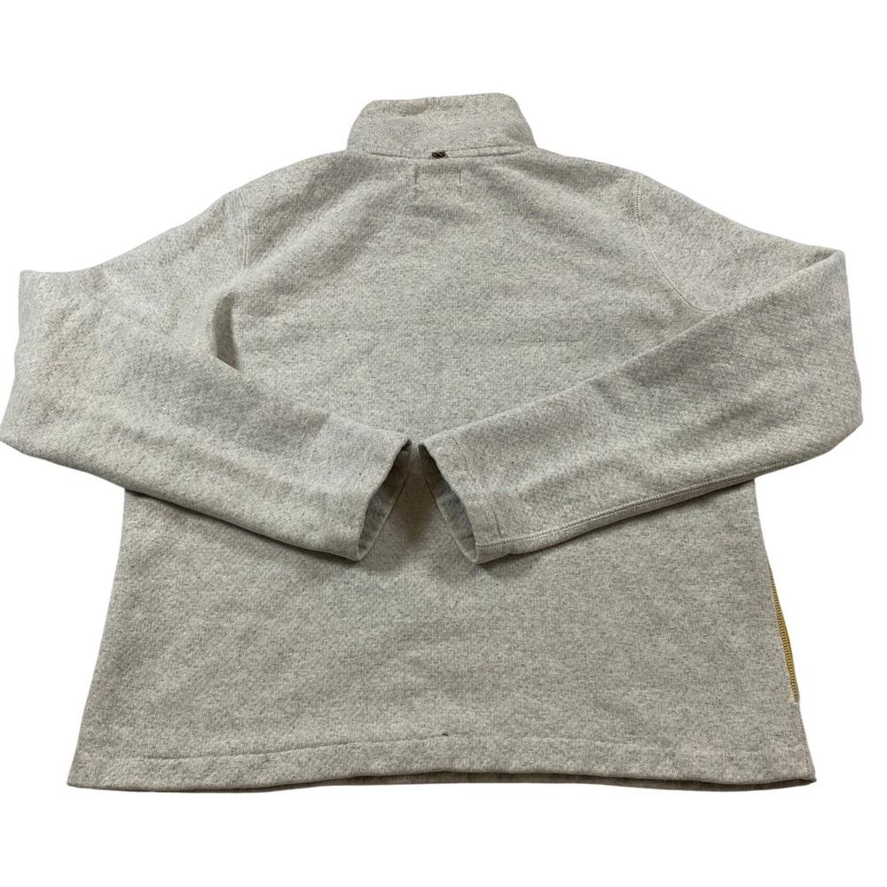 Billy Reid Mens XS Quarter Zip Pullover Gray Cotton Fleece Collar Made in Japan - Picture 4 of 10